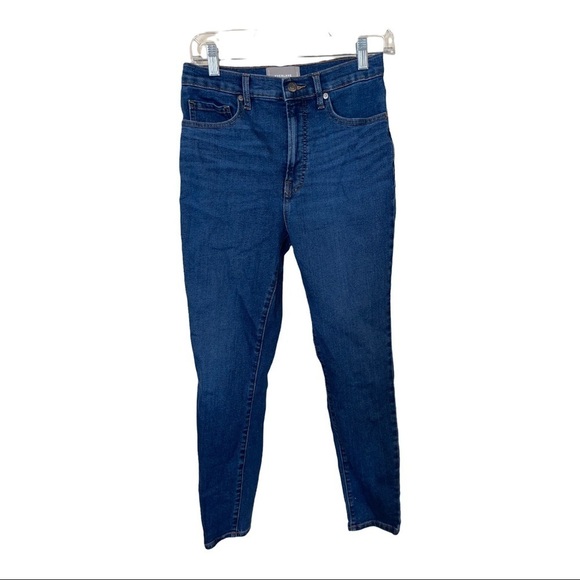 EVERLANE High Rise Skinny Jean Medium Wash Size 28 - Picture 2 of 6